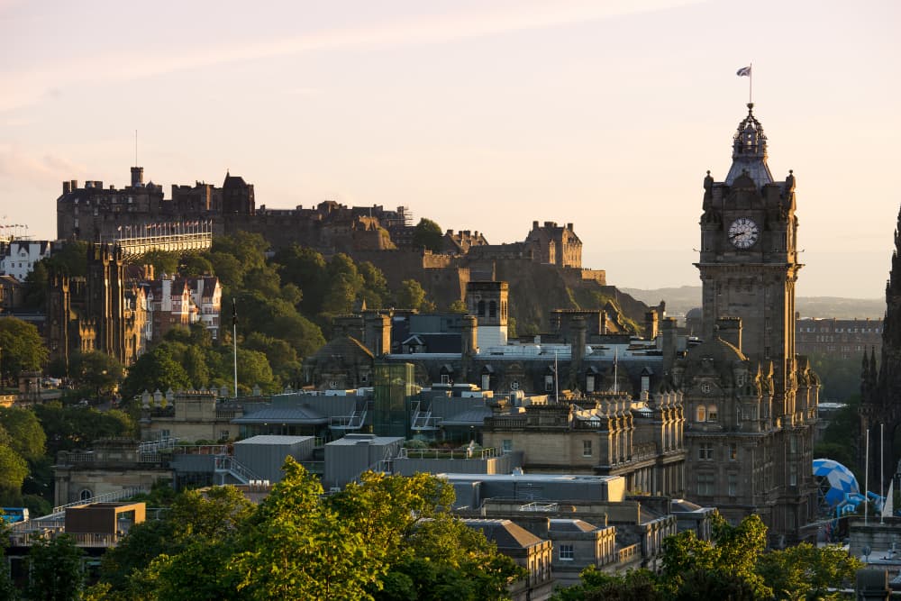 Edinburgh Princes Street and Calton Hill