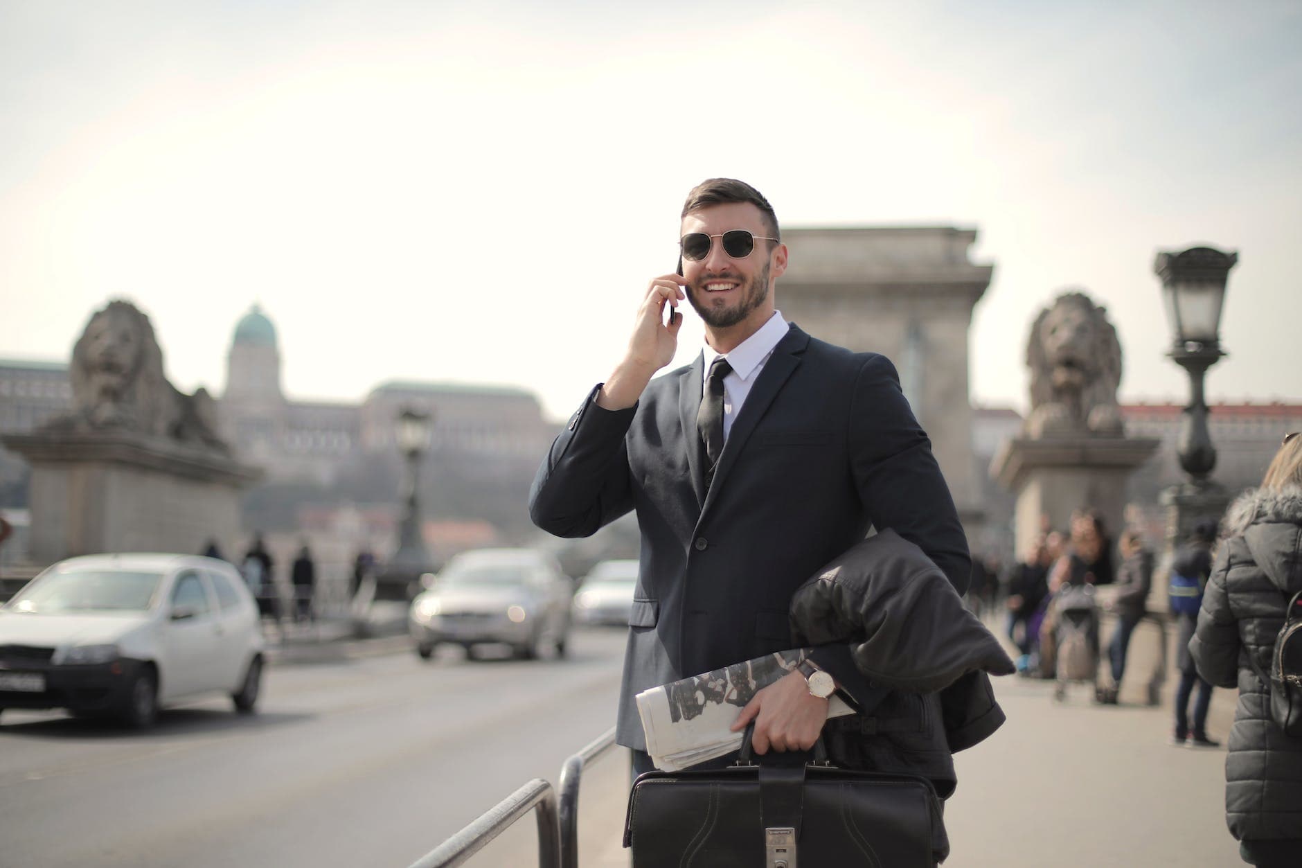 Businessman on phone